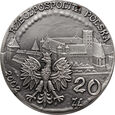 299. Polska, III RP, 20 złotych 2002, Zamek w Malborku