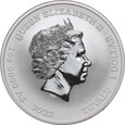 55. Tuvalu, Elżbieta II, dolar 2022, Ryu, 1 Oz Ag999