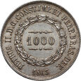 5. Brazylia, Piotr II, 1000 reis 1863