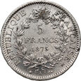 Francja, 5 franków 1875 A, Herkules