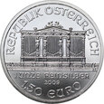 18. Austria, 1½ euro 2009, Filharmonia Wiedeńska, 1 Oz Ag999