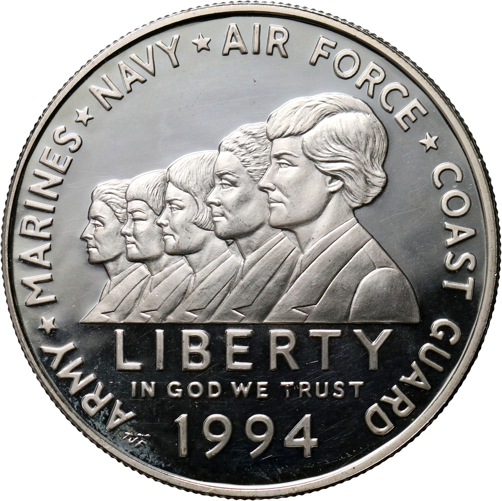 242. USA, 1 dolar 1994 P, Kobiety w Służbie Wojskowej