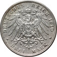 19. Niemcy, Hamburg, 3 marki 1910 J
