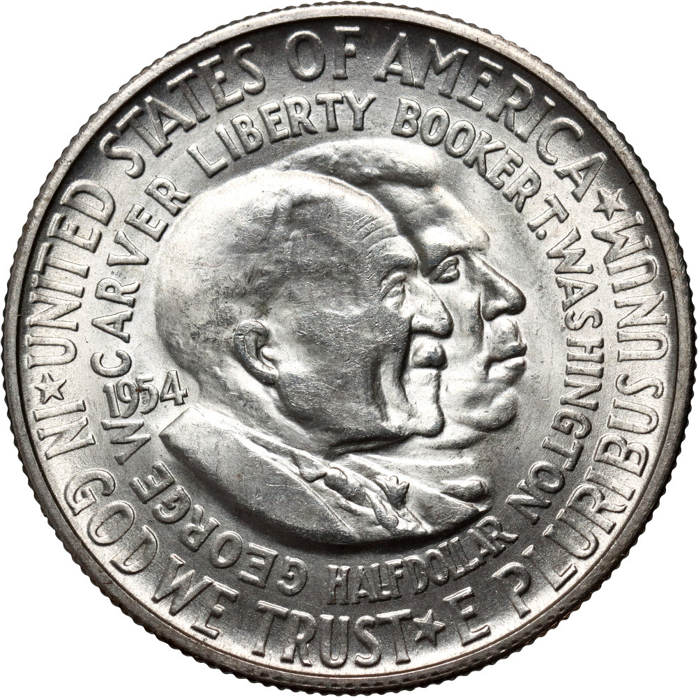 USA, 1/2 dolara 1954 S, B.T. Washington, G.W. Carver