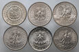 1602. Polska, III RP, zestaw 6 monet 1991-1993