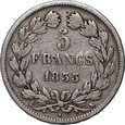 Francja, Ludwik Filip I, 5 franków 1833 K