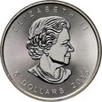 Kanada, Elżbieta II, 5 dolarów 2015, Liść Klonu, F15
