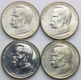 80. Polska, PRL, zestaw 4 x 50000 złotych 1988, Józef Piłsudski