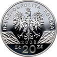 Polska, III RP, 20 złotych 2008, Sokół Wędrowny