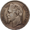 Francja, Napoleon III, 5 franków 1868  BB