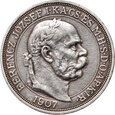 17. Węgry, Franciszek Józef I, 5 koron 1907 KB