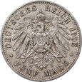 Niemcy, Prusy, Wilhelm II, 5 marek 1903 A, #SB