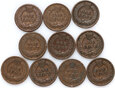 53. USA, zestaw 10 x 1 cent, Indianin, Indian Head Cent