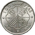 67. Hiszpania, Francisco Franco, 100 peset 1966
