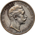 10. Niemcy, Prusy, Wilhelm II, 3 marki 1908 A