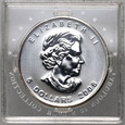 35. Kanada, Elżbieta II, 5 dolarów 2008, Liść Klonu, 1 Oz Ag999