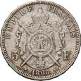 Francja, Napoleon III, 5 franków 1868 A