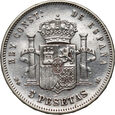 Hiszpania, Alfons XII, 5 peset 1884 MSM