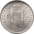 Węgry, Franciszek Józef I, 1 forint 1879 KB