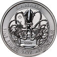 7. Kanada, Elżbieta II, 10 dolarów 2020, Kraken, 2 Oz Ag999