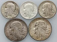2. Polska, II RP, zestaw 5 monet 1933, Głowa Kobiety, #AB