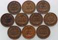 119. USA, zestaw 10 x cent 1895-1908, Indianin, Indian Head Cent