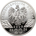 Polska, III RP, 20 złotych 2009, Jaszczurka Zielona