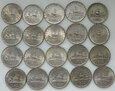 Włochy, zestaw 20 x 500 lirów 1958-1966