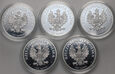 47. Polska, III RP, 5 x medal Głowa Kobiety, 5 Oz Ag999
