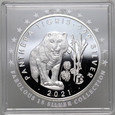 144. Laos, 500 kip 2021 F15, Tygrys, #V23