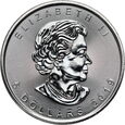 41.  Kanada, Elżbieta II, 5 dolarów 2019, Liść Klonu, 1 Oz Ag999