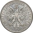 119. II RP, 10 złotych 1933, Głowa Kobiety
