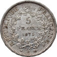 Francja, 5 franków 1875 A, Herkules