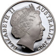 Australia, Elżbieta II, 1 dolar 2009, Rok Bawoła, 1 Oz Ag999