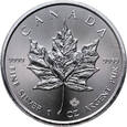 Kanada, Elżbieta II, 5 dolarów 2019, Liść Klonu, 1 Oz Ag999
