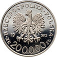 44.  Polska, III RP, 200000 złotych 1990, Gen. Grot Rowecki