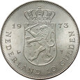 107. Niderlandy, Juliana, 10 guldenów 1973, 25-lecie Panowania