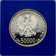 41. Polska, PRL, 50000 złotych 1988, Józef Piłsudski