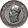 43. Peru, medal 1984, Creación del Peso Andino, 1 Oz Ag999