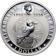 2. Australia, Elżbieta II, dolar 2020 P F15, Kookaburra, #AV23