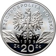 177. Polska, III RP, 20 złotych 1999, Wilk