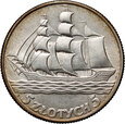 24. Polska, II RP, 5 złotych 1936, Żaglowiec
