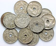 201. Hiszpania, zestaw 13 monet 25 centavos z lat 1925-1934