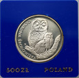 Polska, PRL, 500 złotych 1986, Ochrona Środowiska - Sowa