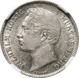 Niemcy, Wirtembergia, Wilhelm I, 1/2 guldena 1838, NGC AU53