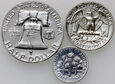 58. USA, zestaw 3 monet 1960