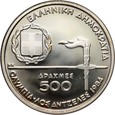 Grecja, 500 drachm 1984, Los Angeles 1984