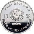 Etiopia, 20 birr 1998, Unicef, #V23