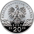 15. Polska, III RP, 20 złotych 2003, Węgorz Europejski