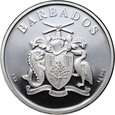 14. Barbados, 5 dolarów 2021 F15, Flaming, 1 Oz Ag999, #V23